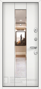 Фото «Дверь в квартиру с зеркалом №34»  в Подольску